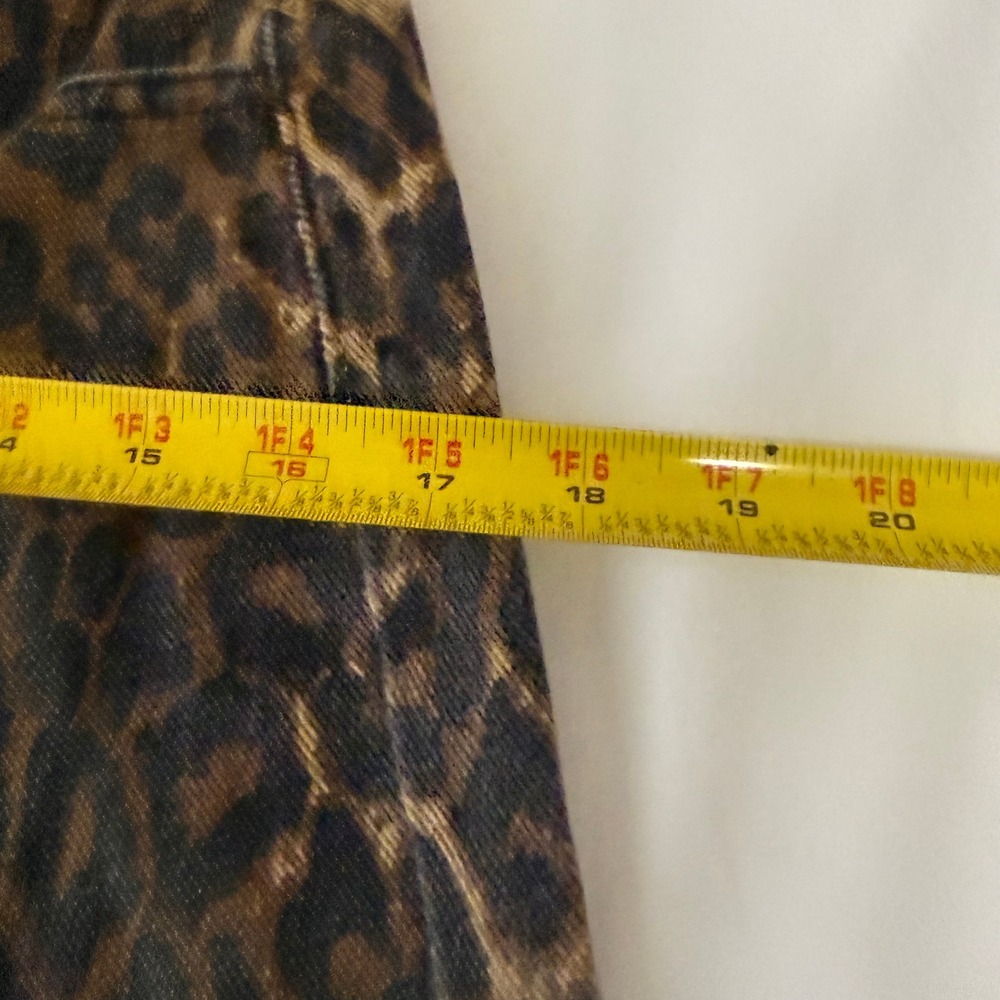 DAZY Women's Leopard Print Wide Leg Jeans Size S - Picture 16 of 16